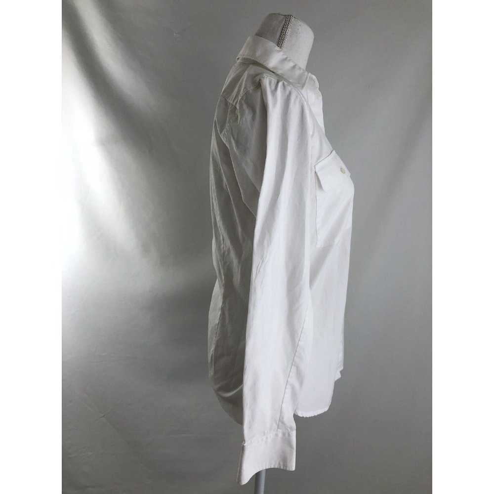 Ralph Lauren Basic Bottoms Down White Blouse Shir… - image 5